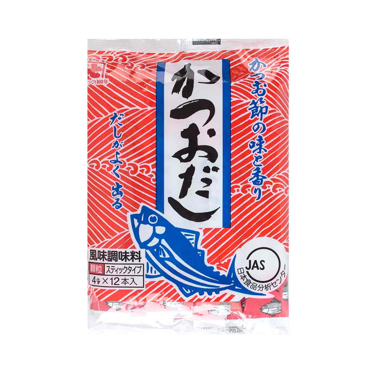 Tempero de Peixe Bonito Katsuo Dashi Kaneshiti 12 Sachês - 48 gramas