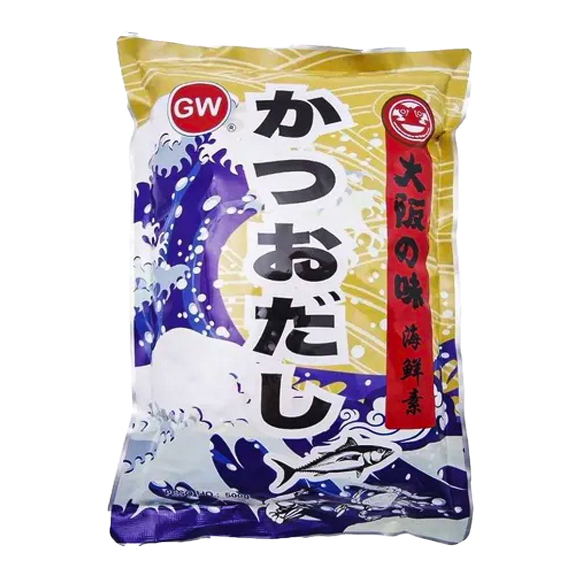 Tempero de Peixe Bonito Katsuodashi GW Dashinomoto - 500 gramas