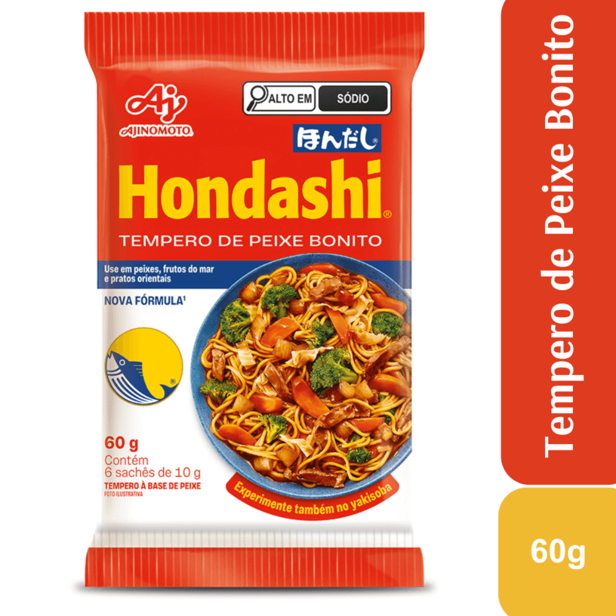 Hondashi Tempero de Peixe Ajinomoto - 60 Gramas