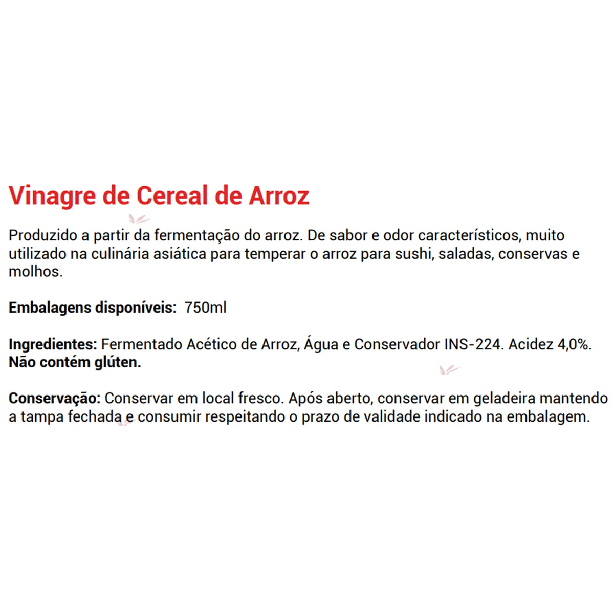 Vinagre de Arroz para Sushi Kenko 750 mL