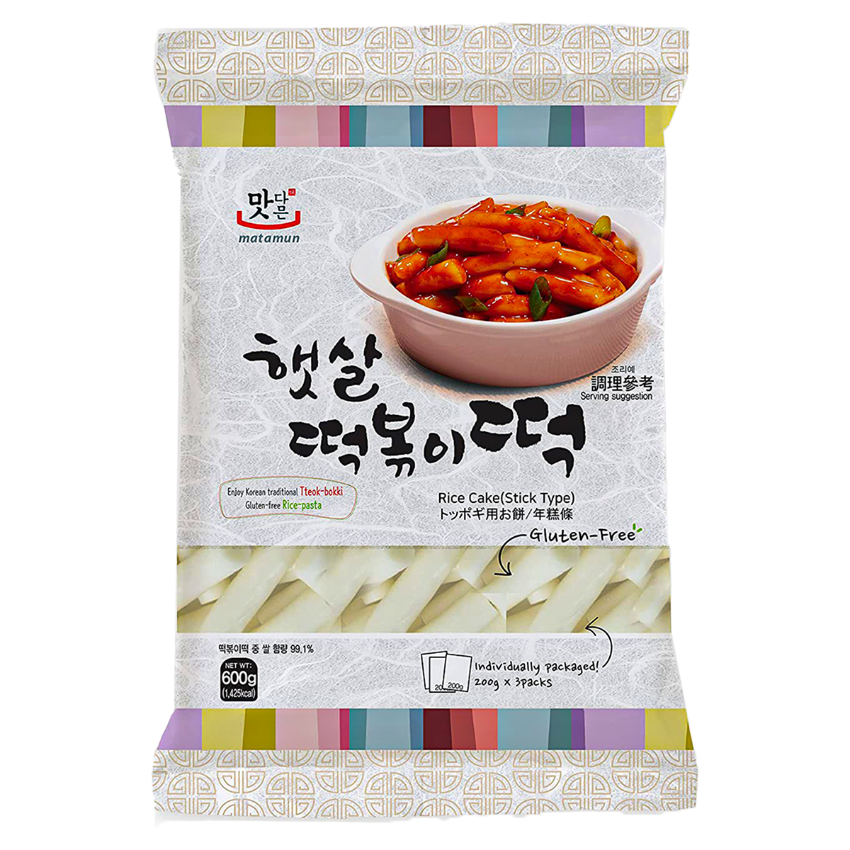 Yopokki Bolinho de Arroz Coreano Topokki - 600 gramas