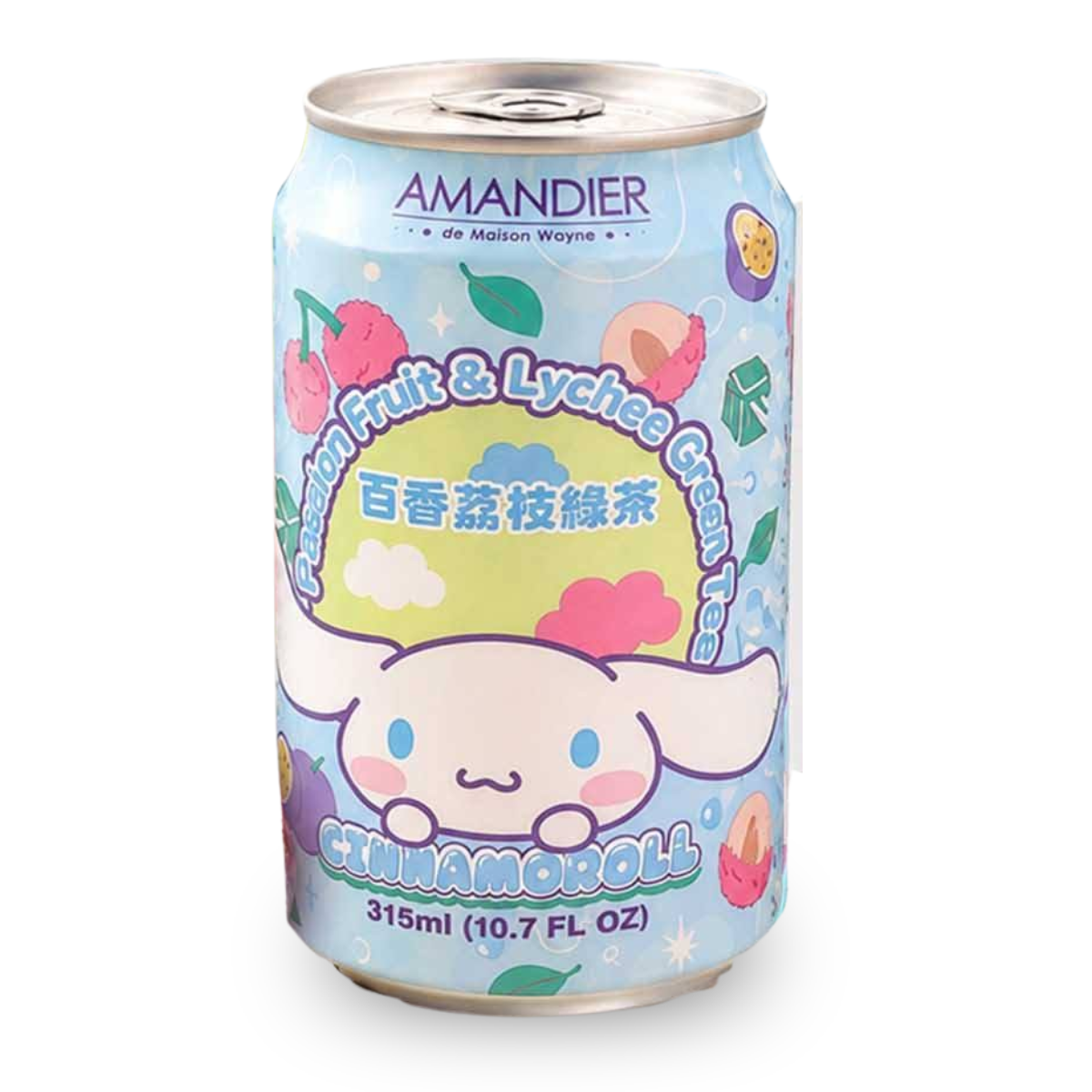 Bebida Adoçada Chá Verde com Maracujá e Lichia Cinnamoroll - 315mL