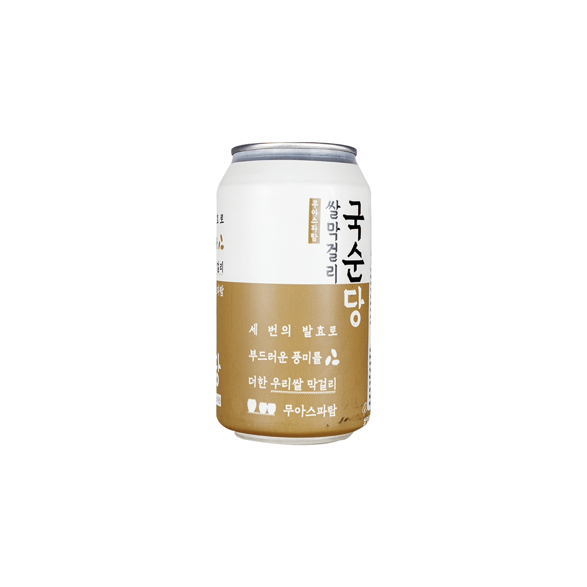 Bebida Alcoólica de Arroz Tradicional Coreana Makgeolli Lata - 350 mL
