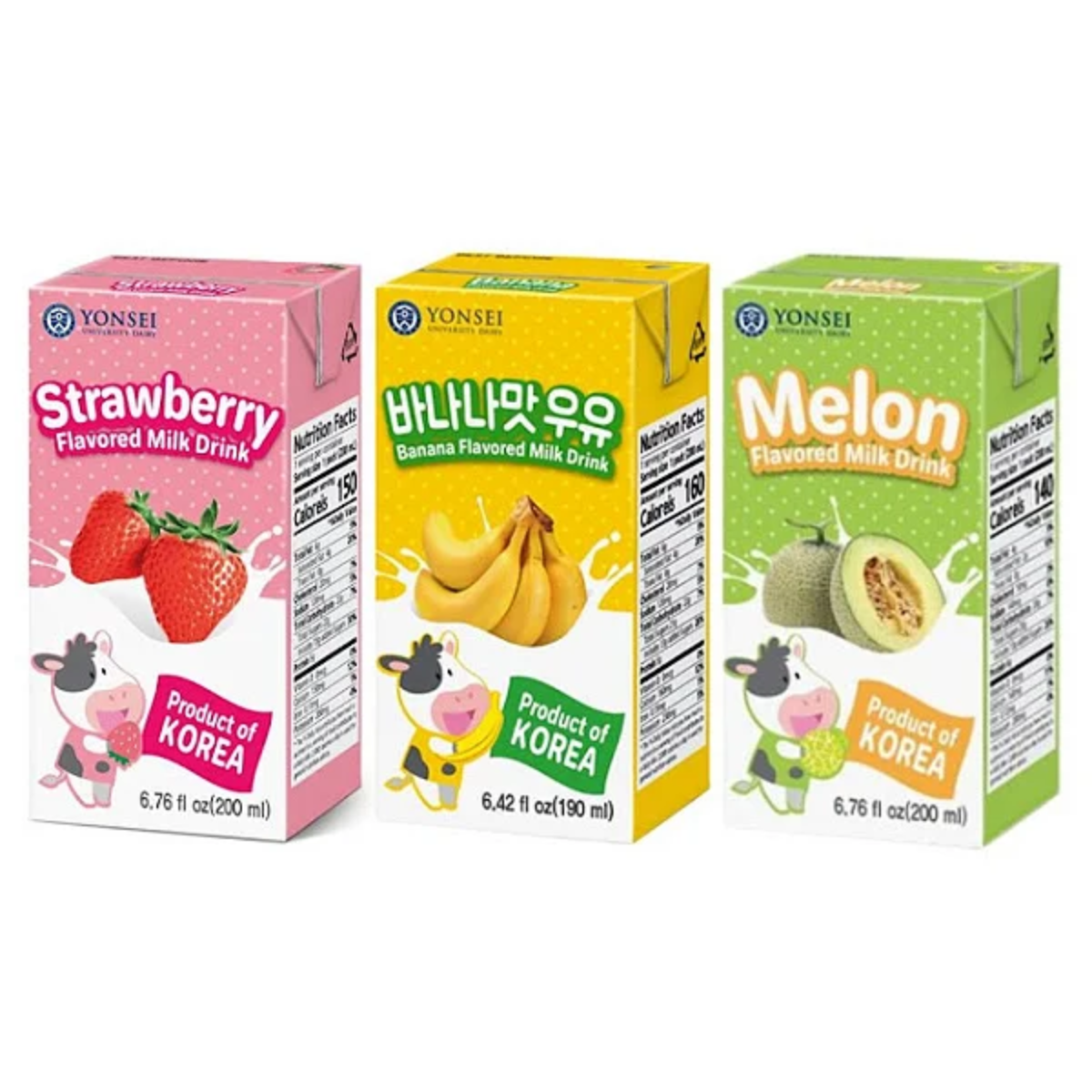 Bebida Coreana de Leite com Melão YONSEI - 190ML