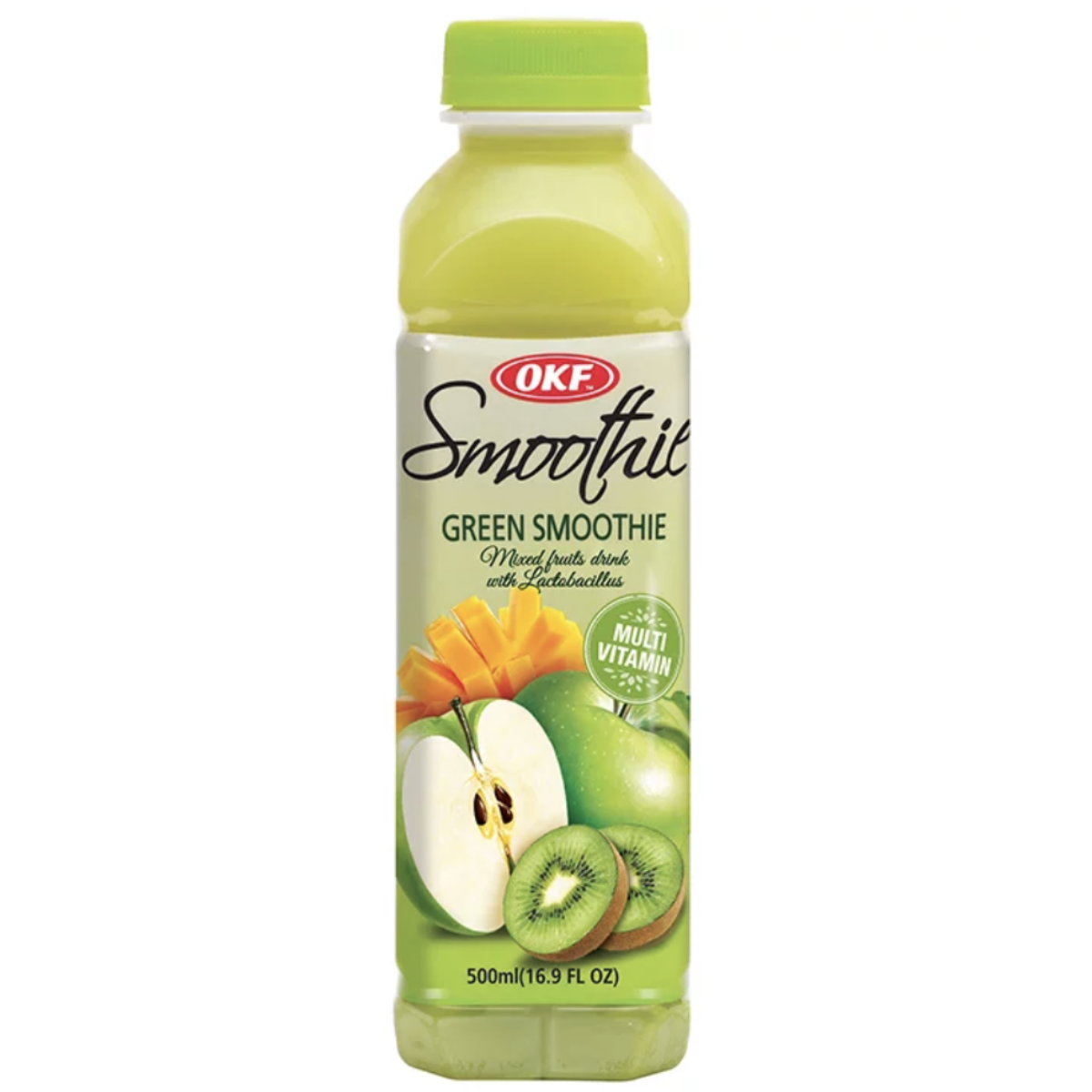 Bebida Coreana Smoothie Mix de Frutas Verdes com Lactobacillus OKF - 500mL