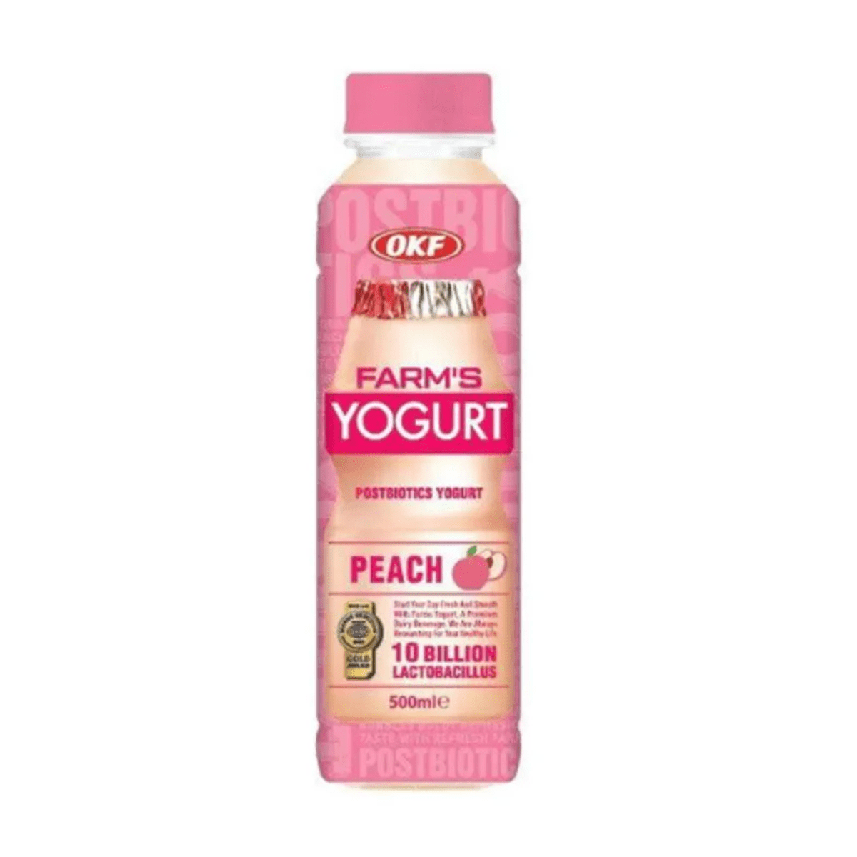 Bebida de Iogurte Farm's Yogurt com Lactobacillus Sabor Pêssego - 500 mL