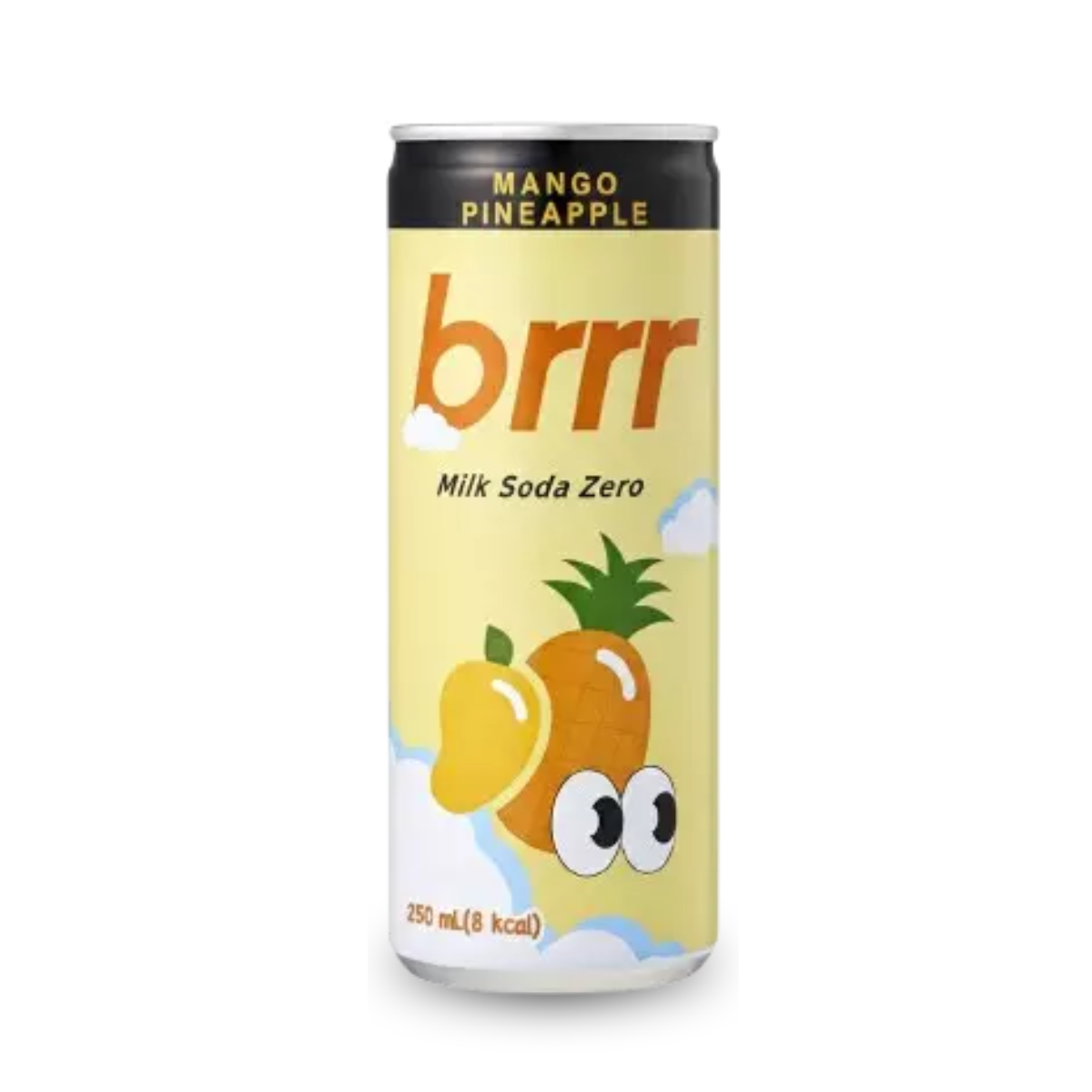Bebida Gaseificada Composta Sabor Manga com Abacaxi e Leite de Baixa Caloria Brrr - 250mL
