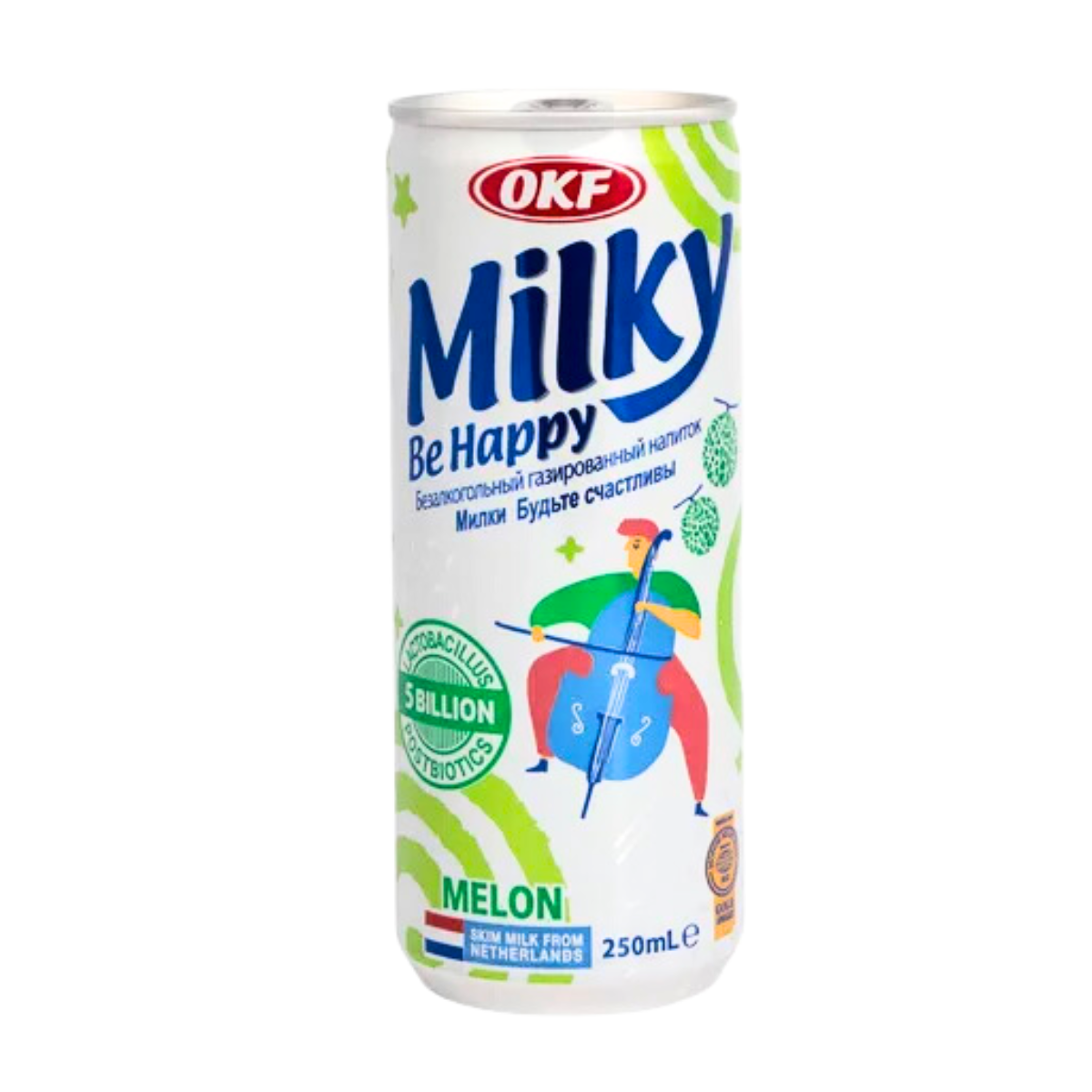 Bebida Gaseificada MILKY Sabor Melão com Lactobacillus OKF - 250mL