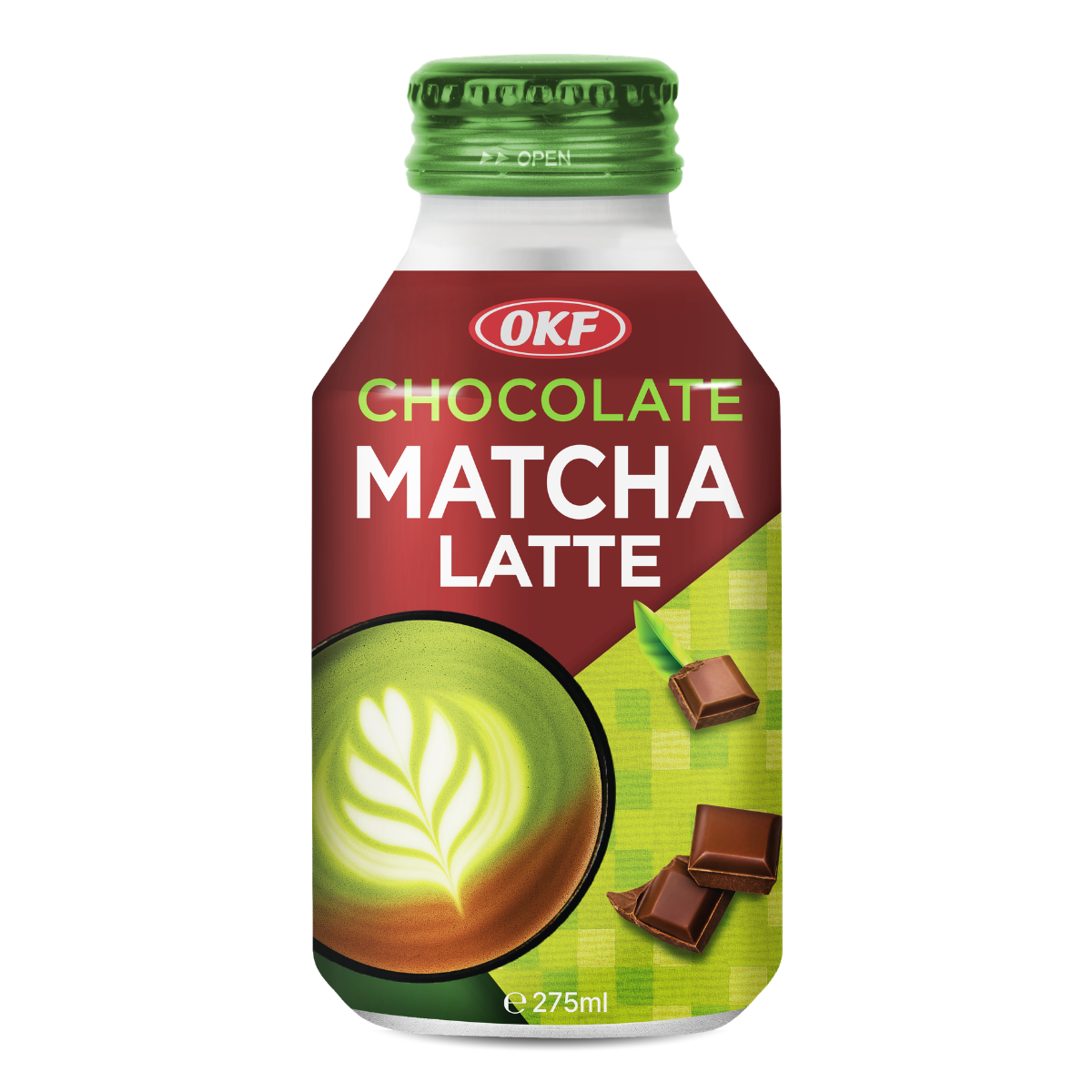 Bebida Pronta Coreana Matcha Latte Chocolate OKF - 275ml