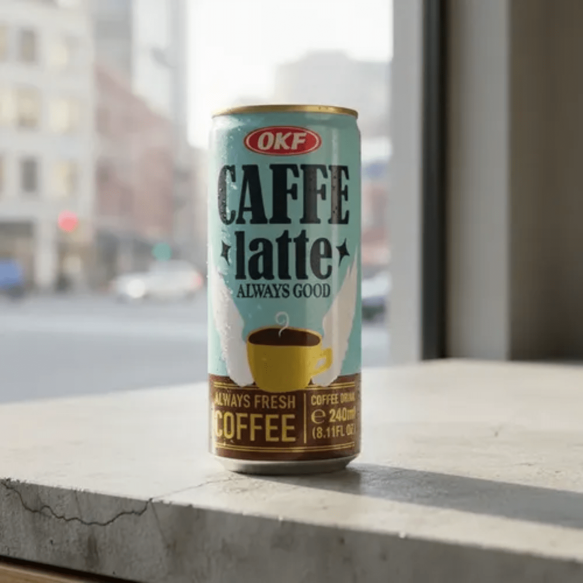 caffelatte  Café Coreano com Leite - Caffe Latte Premium OKF - 240mL - Hachi8