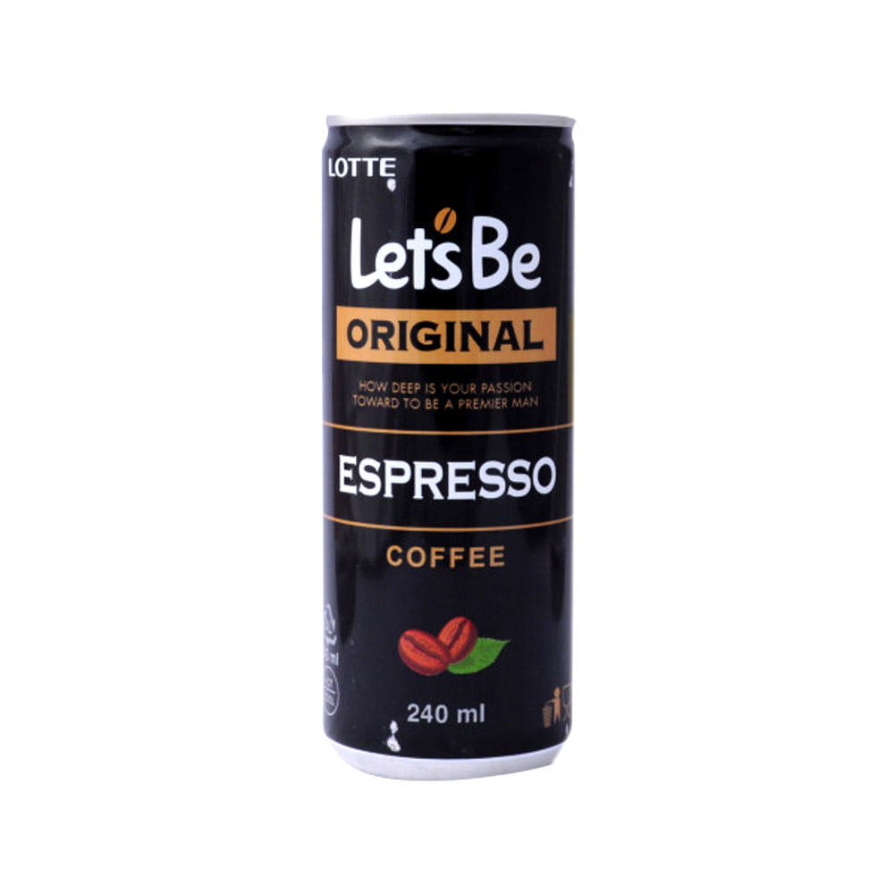 Кофейный напиток lotte lets be espresso Original жб 240мл (8801056093242)
