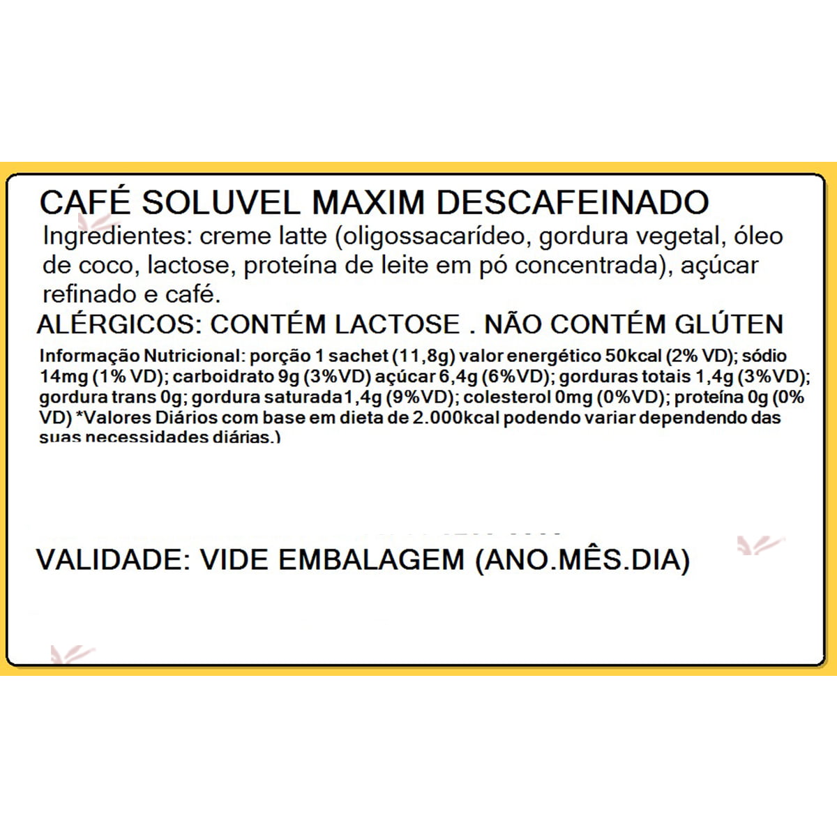 Café Pronto Solúvel Coffee Maxim Coreano Descafeinado - 10 Sachês