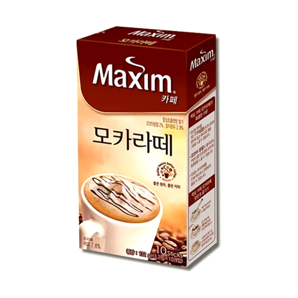 Café Pronto Solúvel Coffee Maxim Coreano Mocha Latte - 10 Sachês