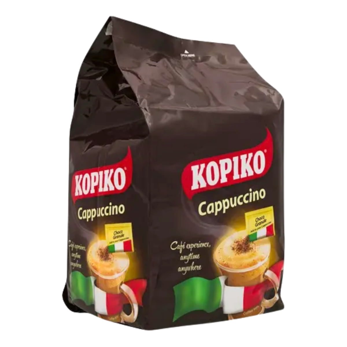 Café Pronto Solúvel Kopiko Blend de Cappuccino com Chocolate Granulado - 250 gramas