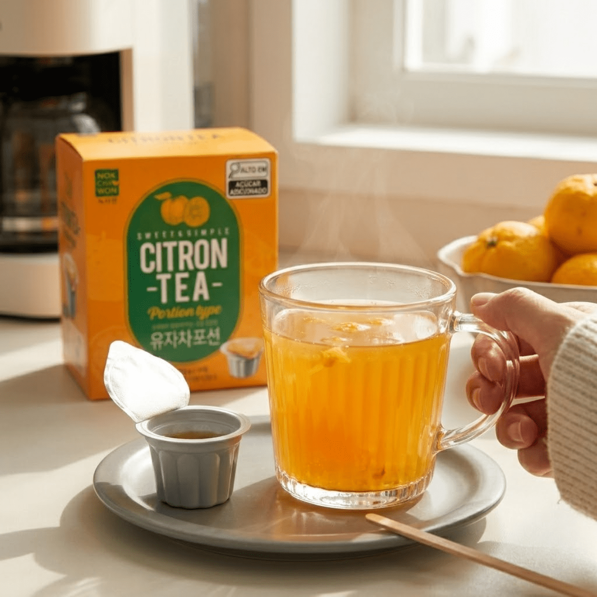Chá Coreano de Cidra em Cápsula NOKCHAWON CitronTea Portion Type