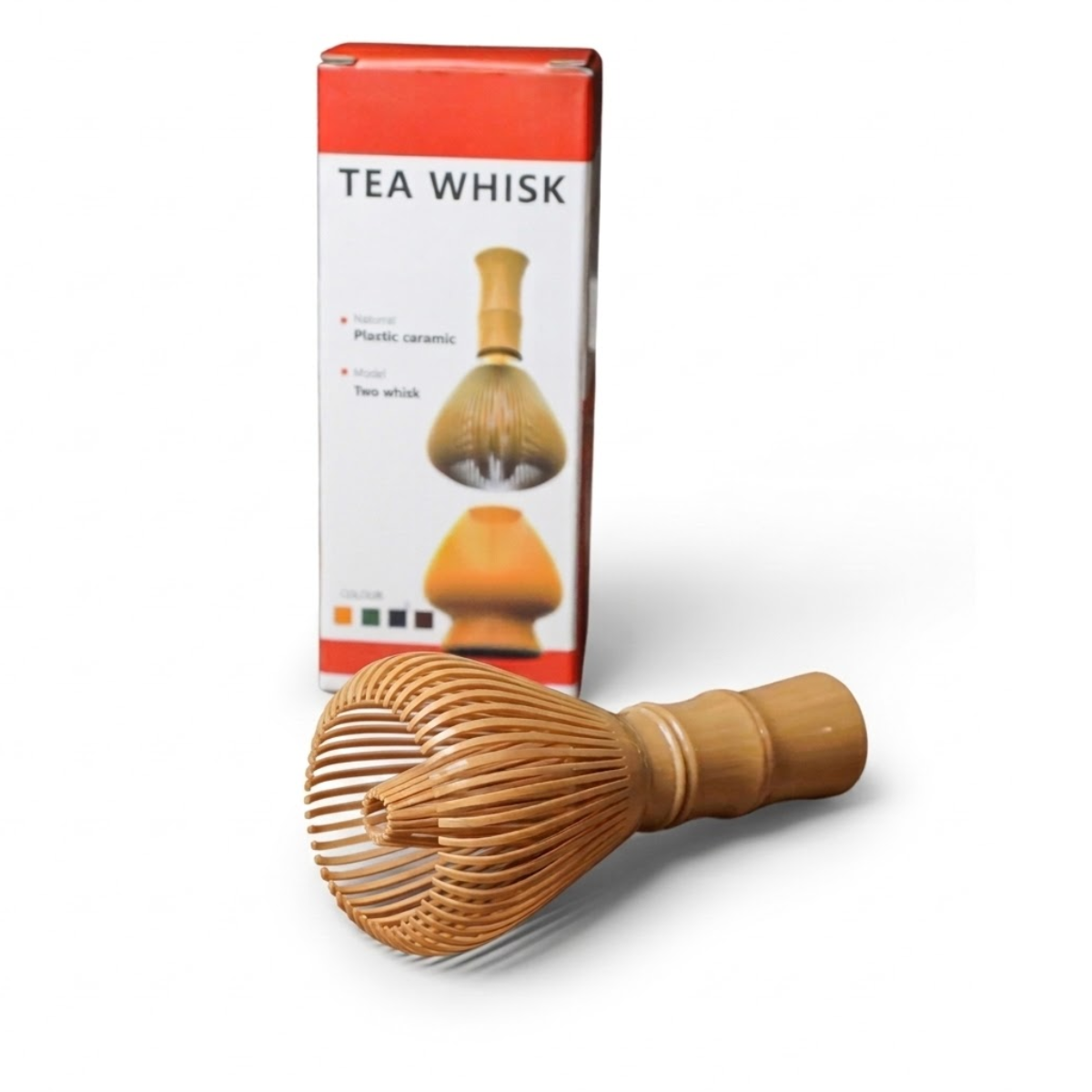 Misturador de Plástico Cerâmico Tradicional para Matchá - 11,5cm