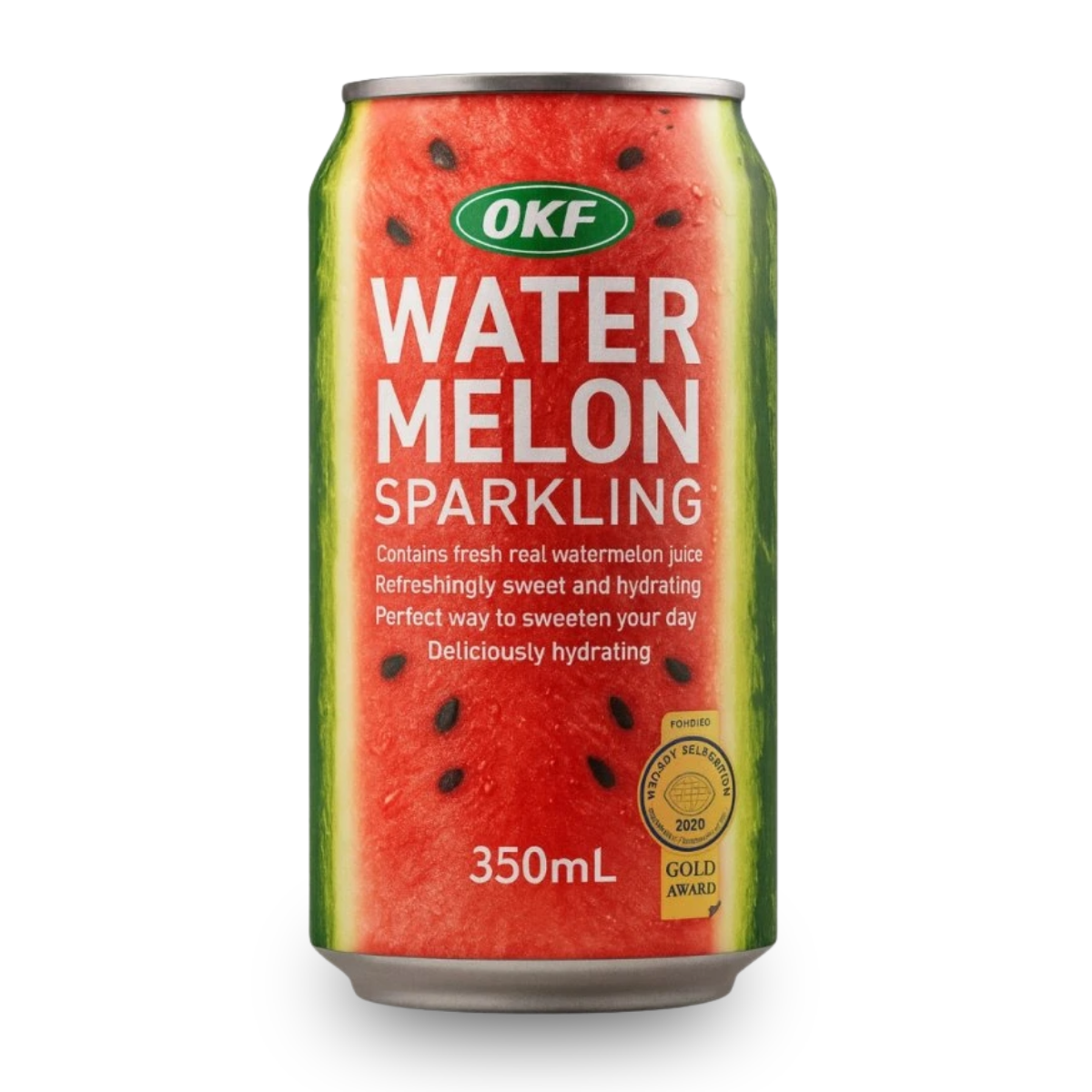 Refrigerante Coreano de Melancia OKF Watermelon Sparkling - 350ml