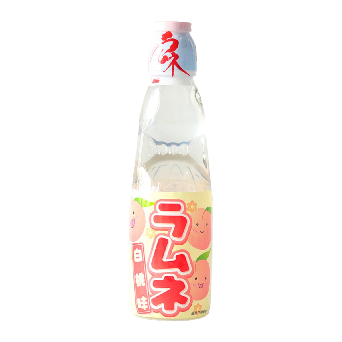 Refrigerante Japonês Ramune Sabor Pêssego - 200mL