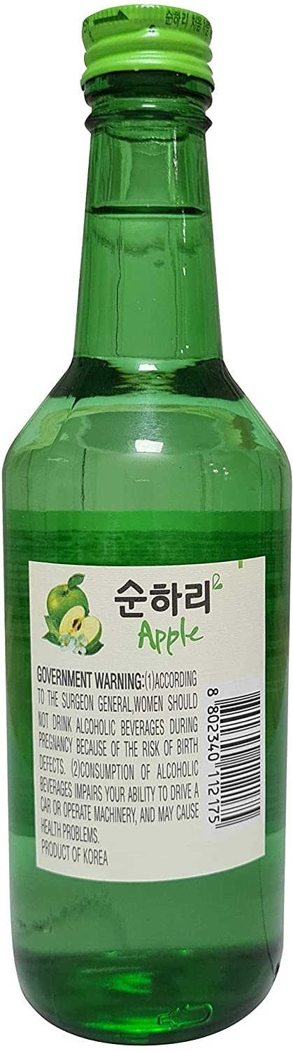 Soju Importado Chum-Churum Lotte Sabor Maçã 360mL - Hachi8