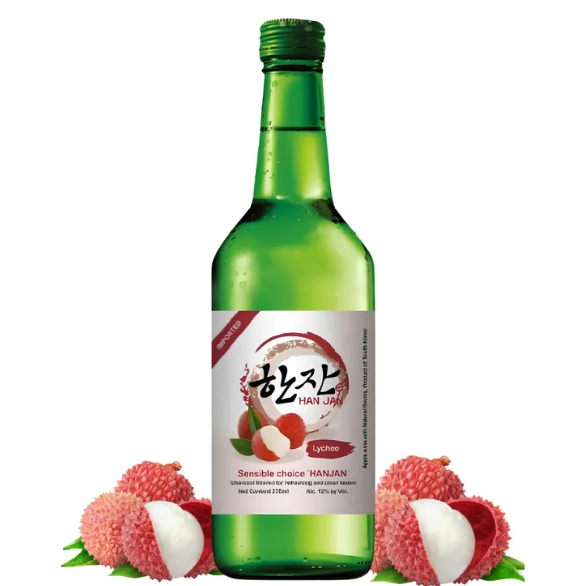 Soju Importado Aroma de Lichia Hanjan Lychee - 375mL - Hachi8