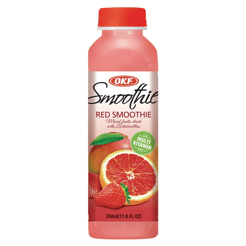 Bebida Coreana Smoothie Mix de Frutas Vermelhas com Lactobacillus OKF - 350mL