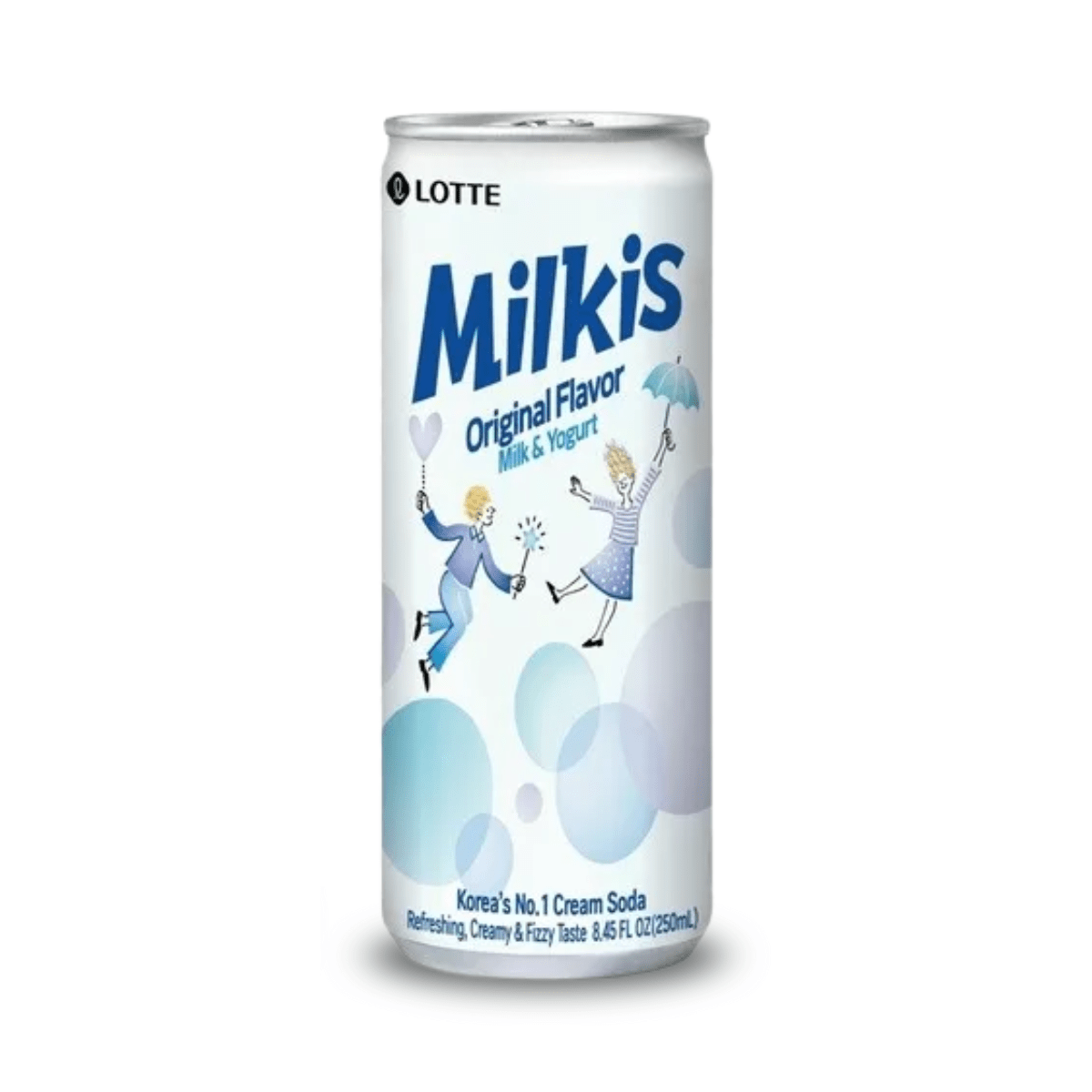 Bebida Gaseificada de Leite e Iogurte MILKIS Lotte - 250mL