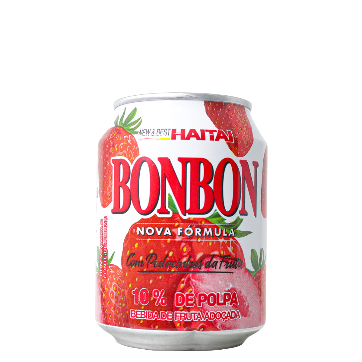 Suco de Morango com pedaços da fruta Bon Bon Haitai - 235ml