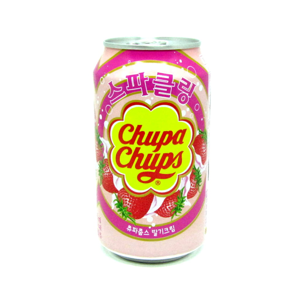 Refrigerante Coreano Sabor Morango Chupa Chups - 345mL
