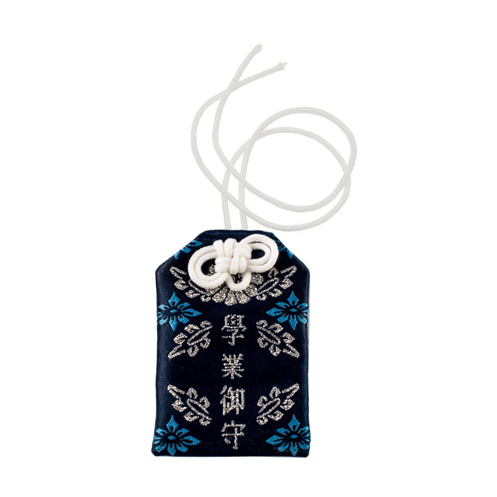 Omamori Amuleto Oriental Ideograma - Azul
