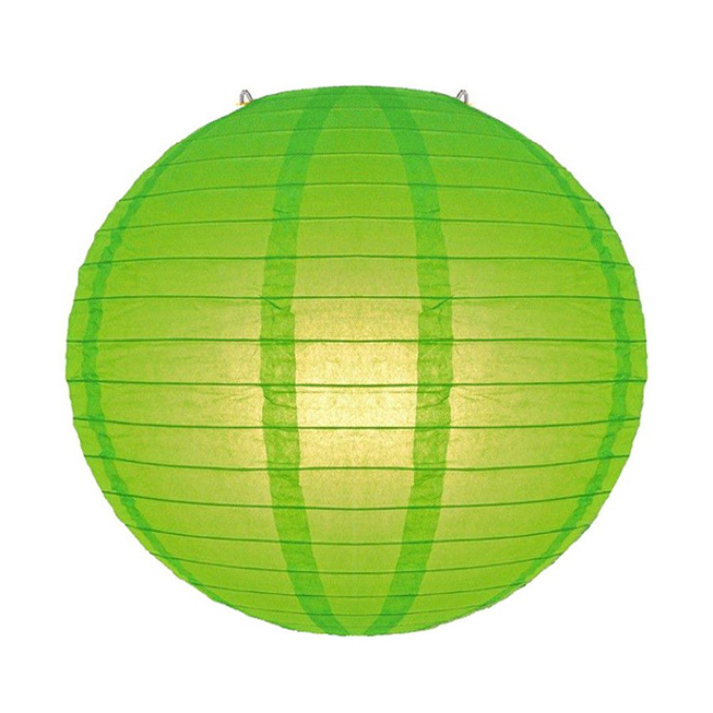 Luminária Oriental Verde Lisa - 40 cm