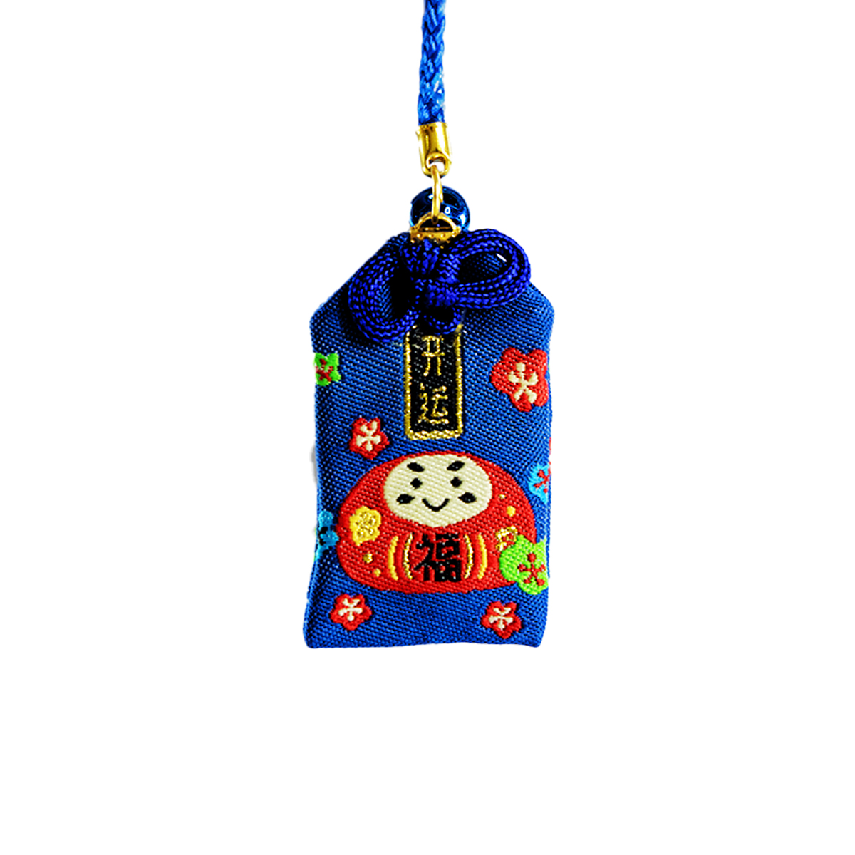 Omamori Amuleto Oriental Daruma - Azul