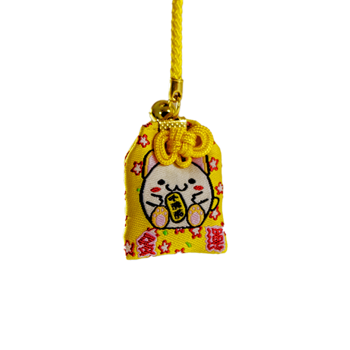 Omamori Amuleto Oriental Gato da sorte - Amarelo