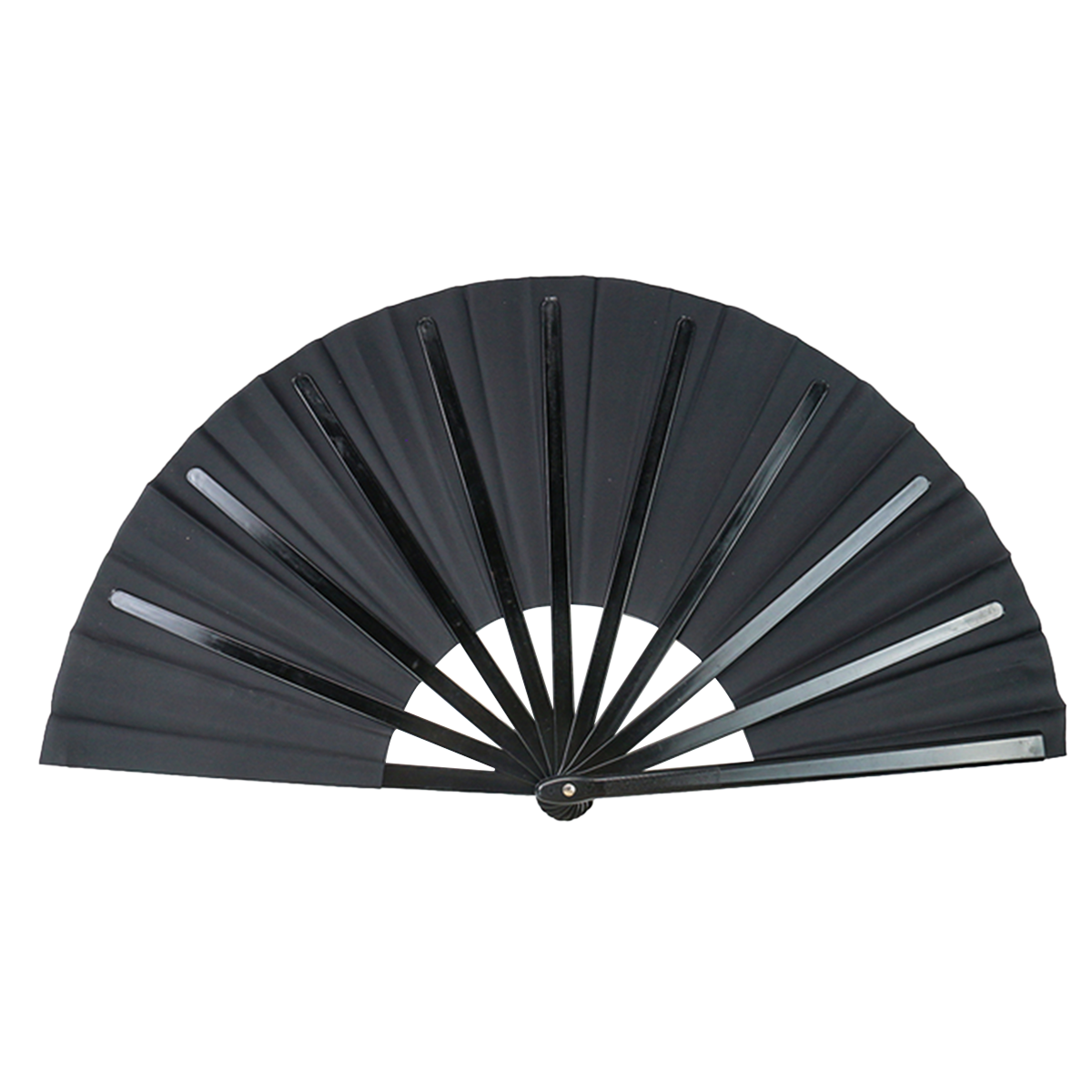 [ PEQUENOS DEFEITOS ] Leque Oriental Liso - Preto