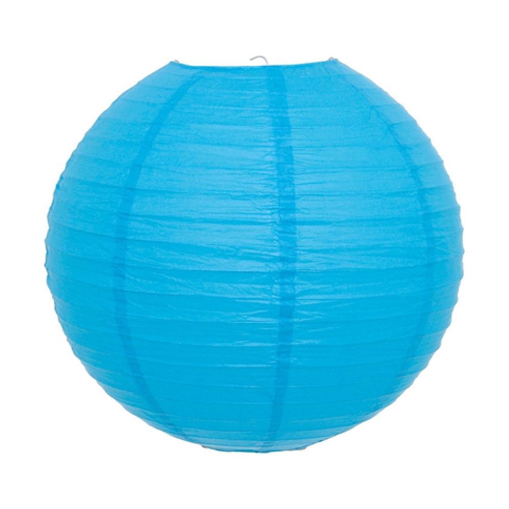 [PEQUENOS DEFEITOS] Luminária Oriental Azul Lisa - 40 cm