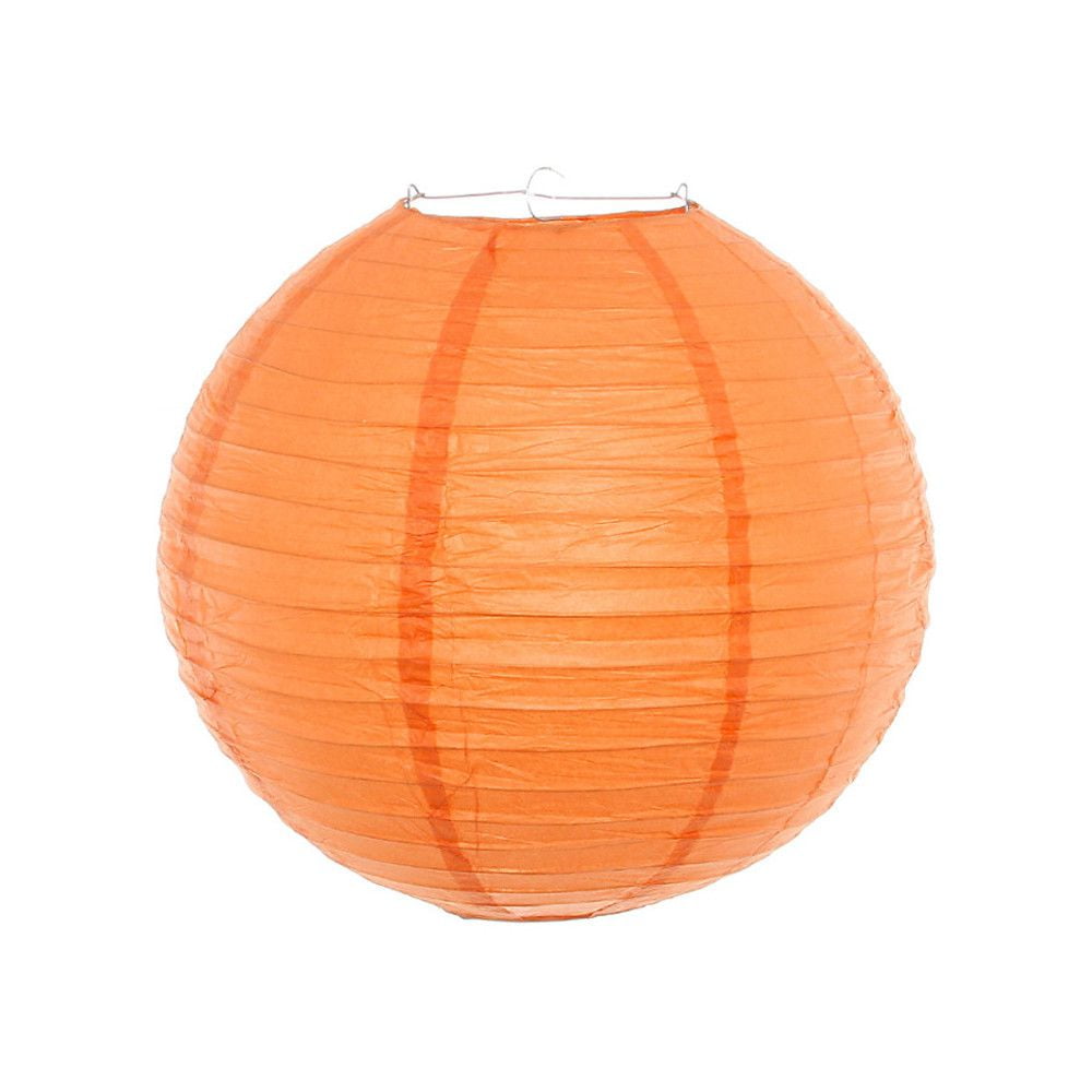 [ PEQUENOS DEFEITOS ] Luminária Oriental Laranja Lisa - 30 cm