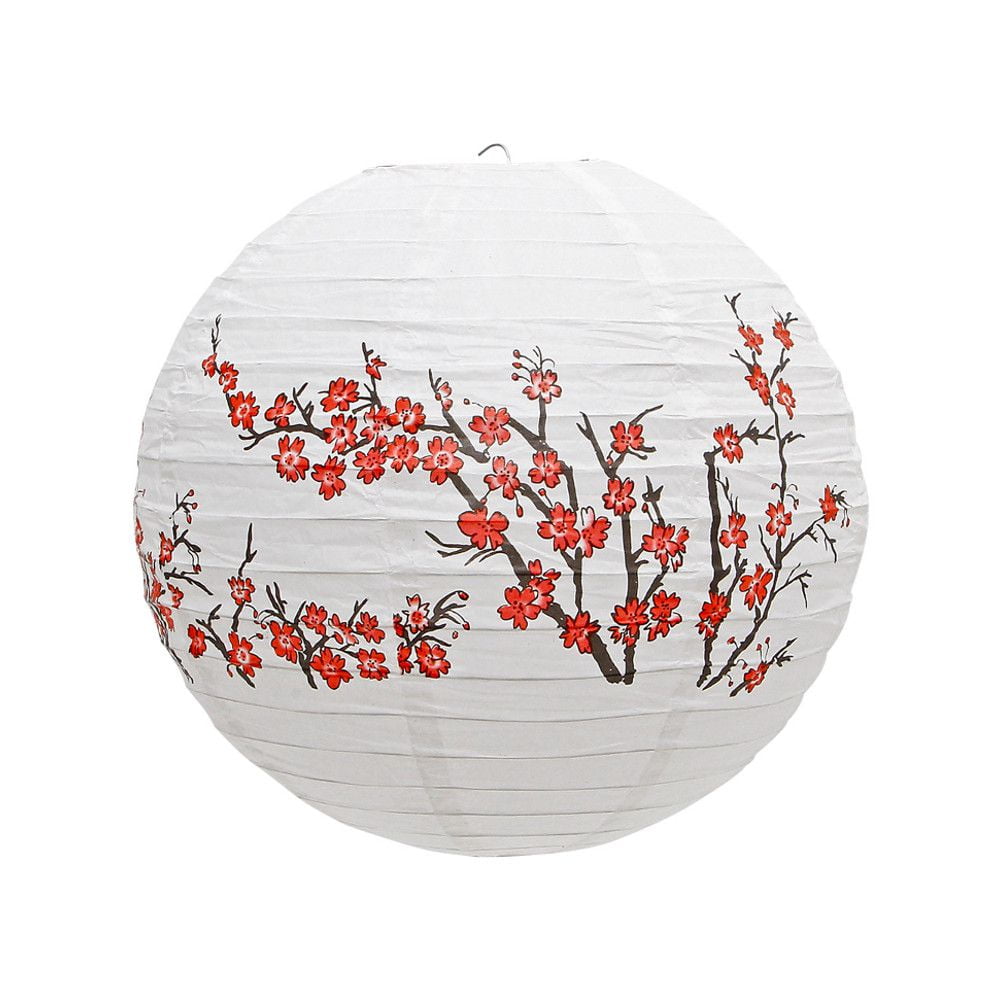 [Pequenos defeitos] Luminária Oriental Sakura Umê - 40 cm