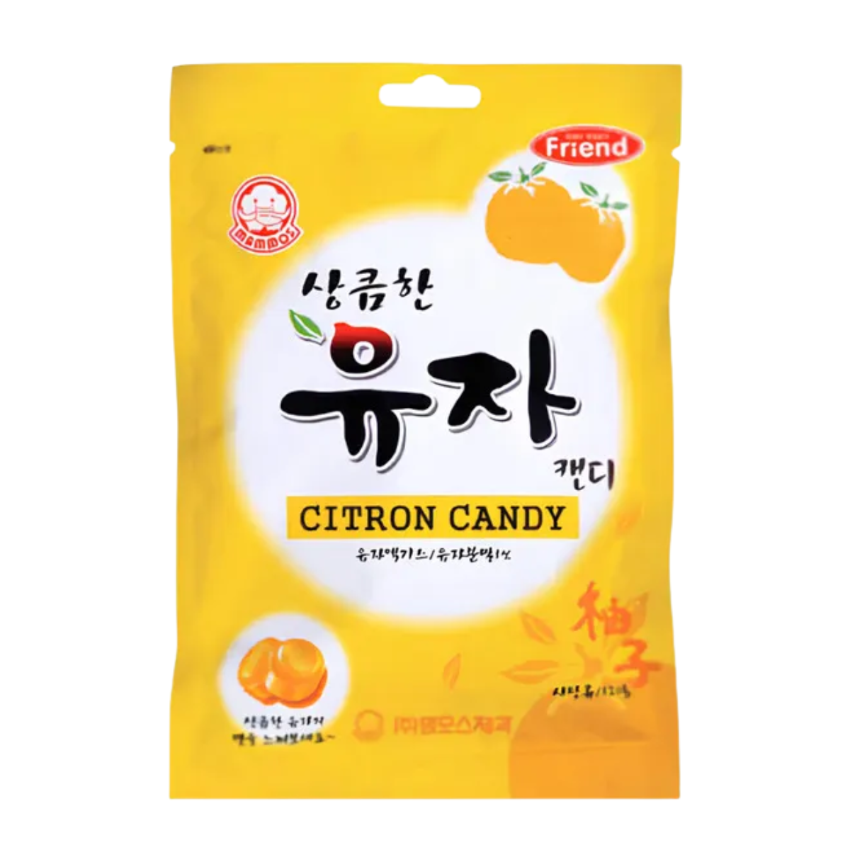 Bala Coreana Citron Candy Sabor Cidra Mammos - 80 gramas
