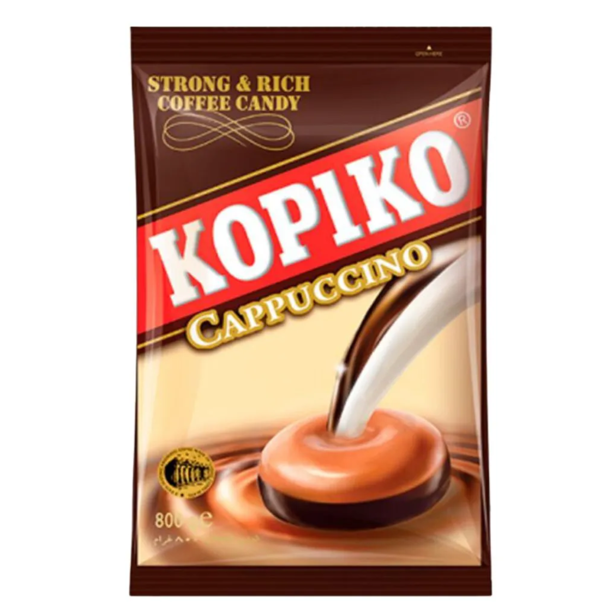 Bala de Café Cappuccino Kopiko - 800 gramas