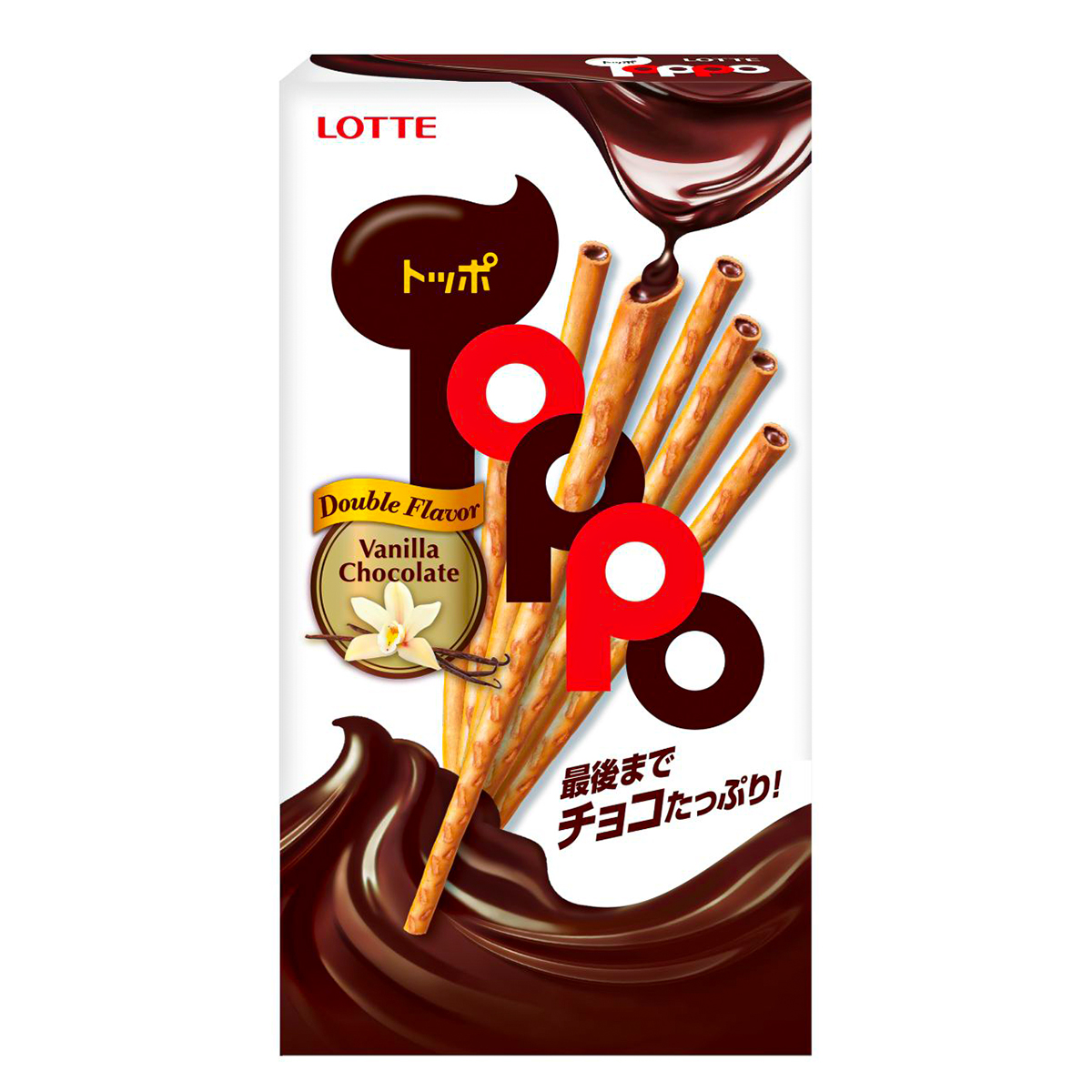 Biscoito Palito Japonês ToPPo Chocolate e Baunilha - 40g