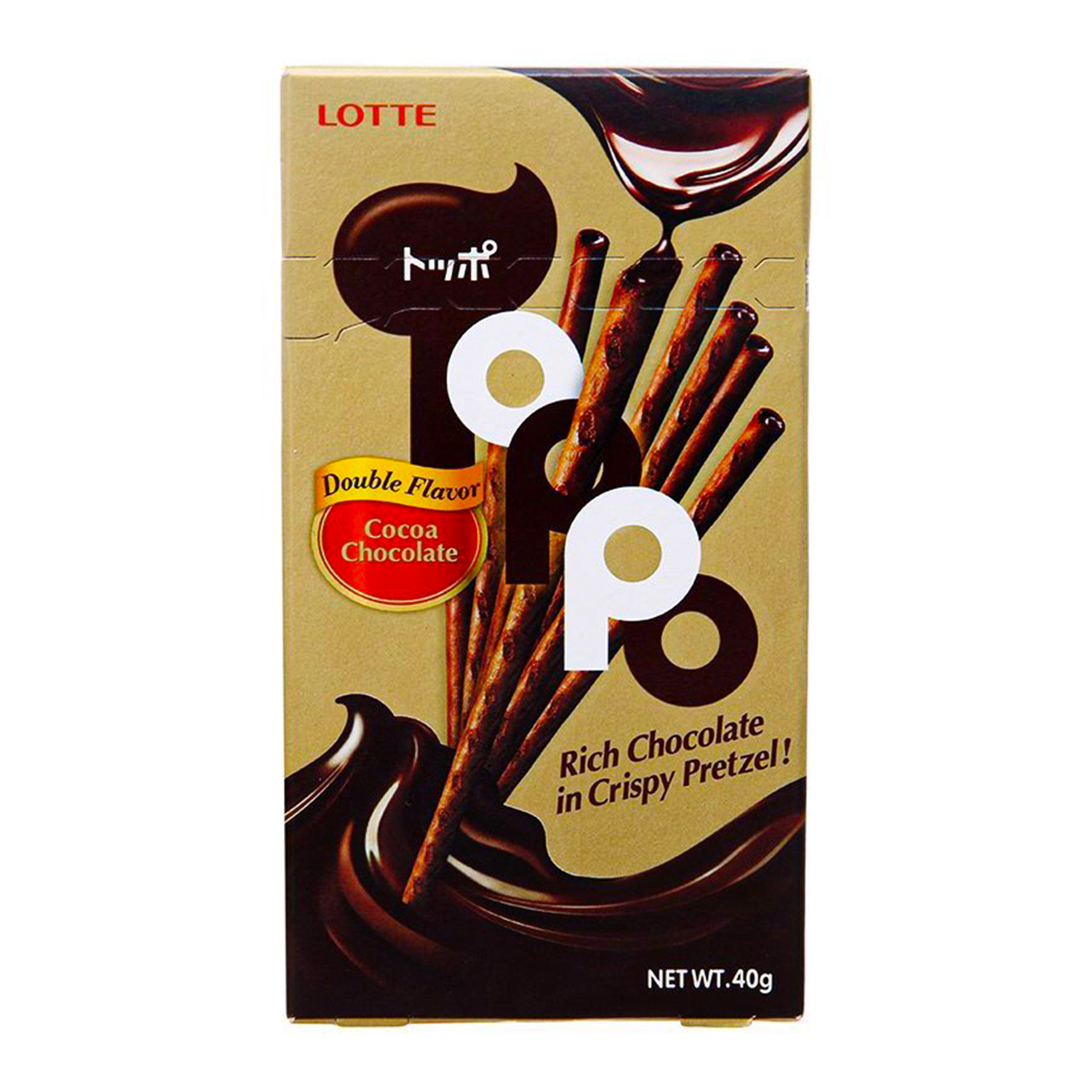 Biscoito Palito Japonês ToPPo Chocolate Original - 40g