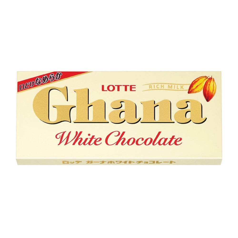 Chocolate  Branco Japonês Ghana Lotte – 45 gramas 