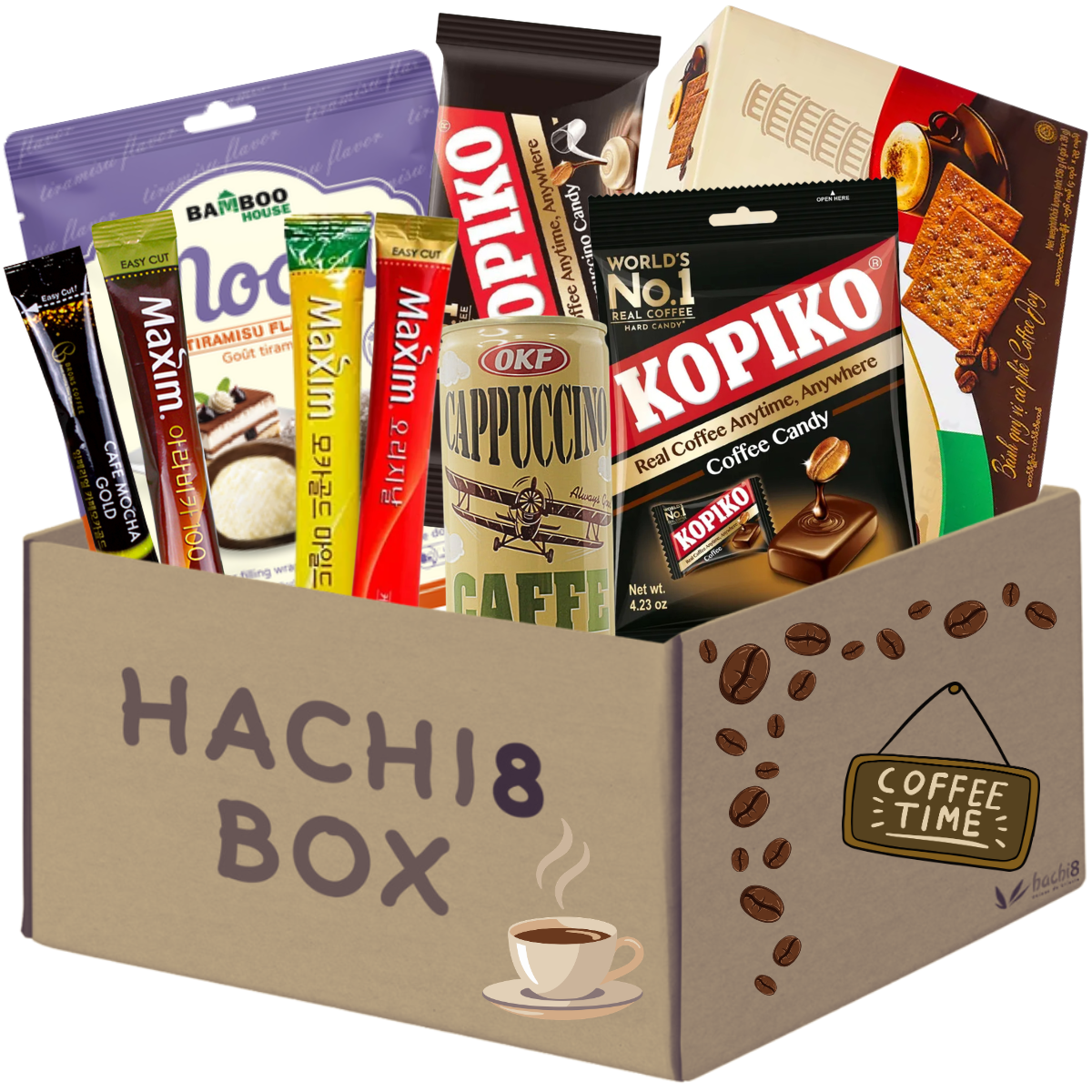 Kit Produtos Orientais Hachi8 Box - Versão Sabor Café
