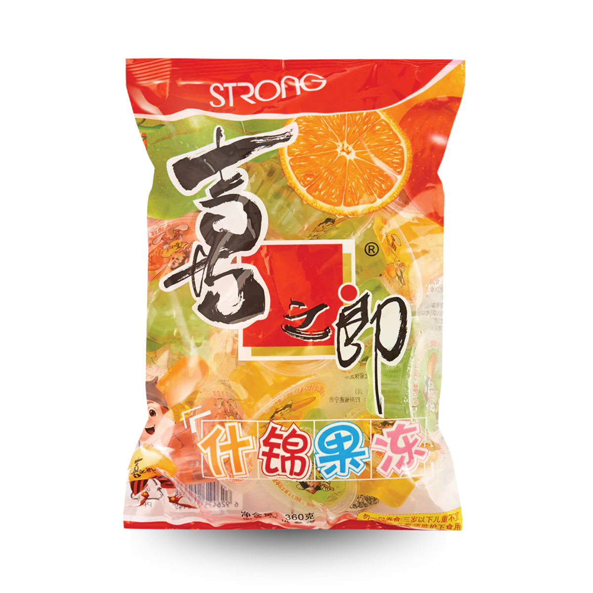 Mini Gelatinas de Frutas Sortidas Importadas Xizhilang (Strong) - 360 gramas