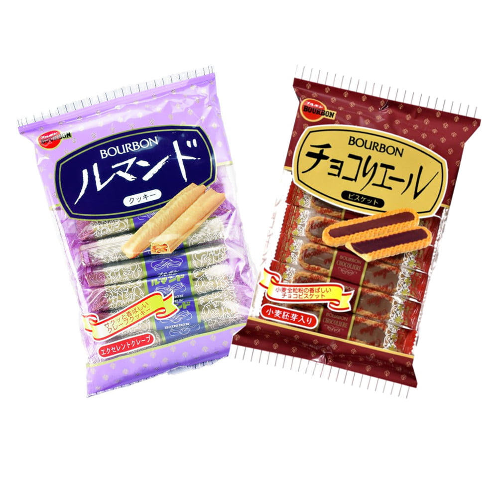 Kit Biscoitos Japonês Bourbon - 2 Sabores