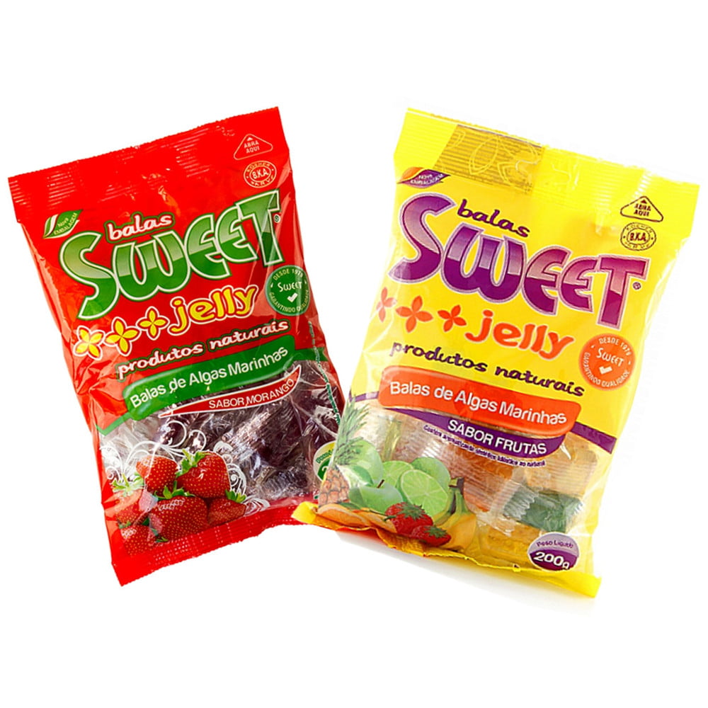 kit de Balas de Alga Marinha Sweet Jelly Frutas - 2 Pacotes