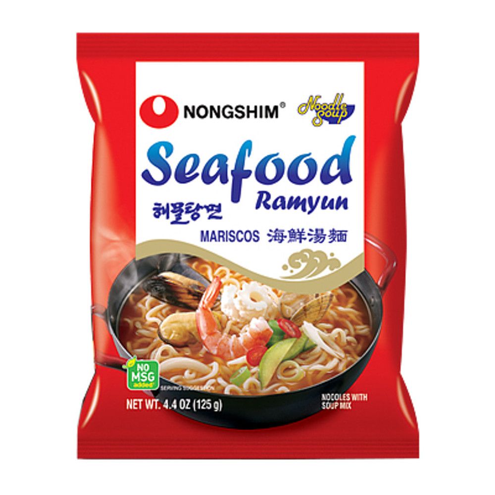 Lamen Coreano Seafood Sabor Picante e Frutos do Mar 100g