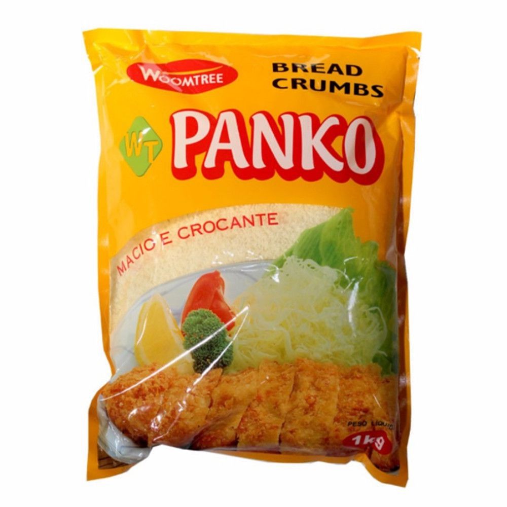 Farinha para Empanar Panko Bread Crumps Woomtree - 1Kg