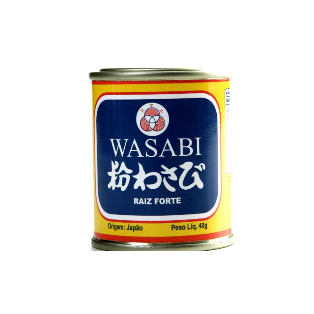 Pimenta Japonesa Wasabi em Pó (Raiz Forte) San Maru Lata - 40g