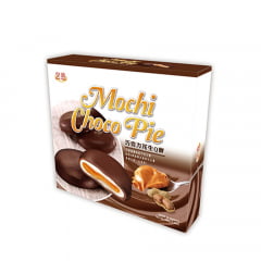 Moti Choco Pie Bolinho de Chocolate com Recheio de Moti e Amendoim 160 Gramas - 8 unidades