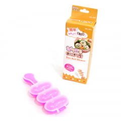 Forma Para Preparar Arroz Sushi Redondo Fácil Rice Ball Shaker - Pink